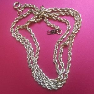 14k GOLD Rope Necklace MICHAEL ANTHONY